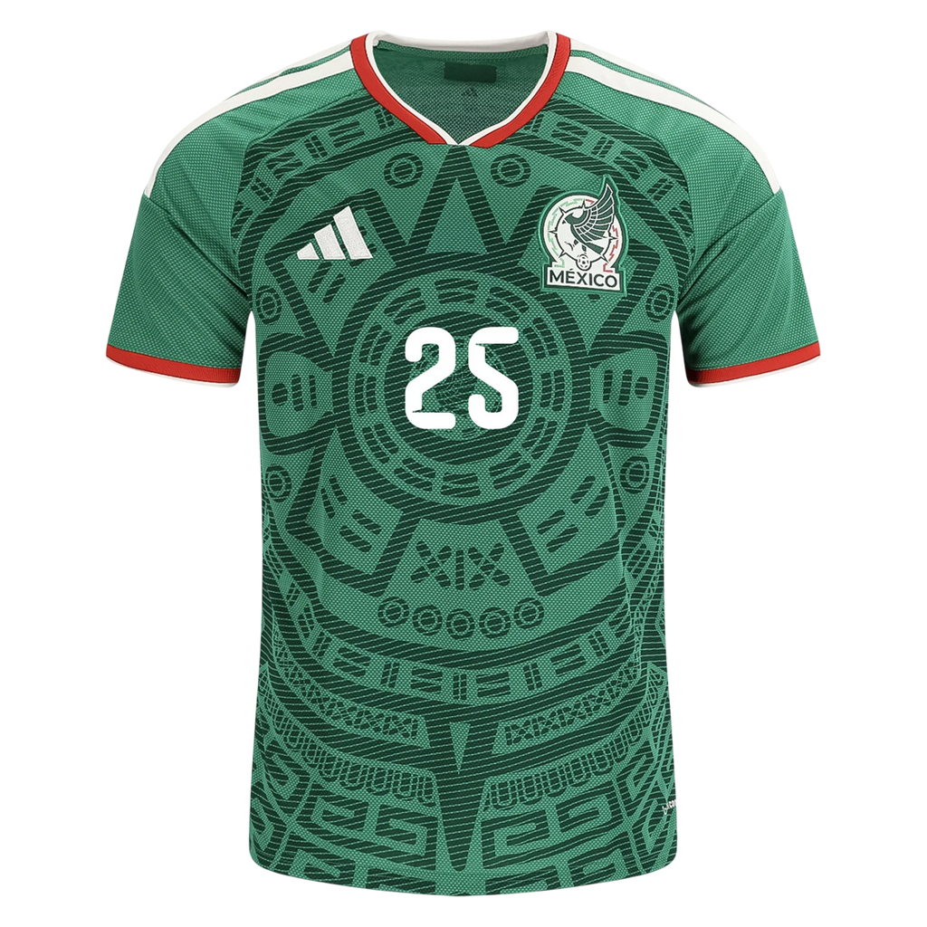 Mexico R. ALVARADO #25 Home World Cup 2026 Jersey Green Men's