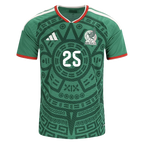 Mexico R. ALVARADO #25 Home World Cup 2026 Jersey Green Men's