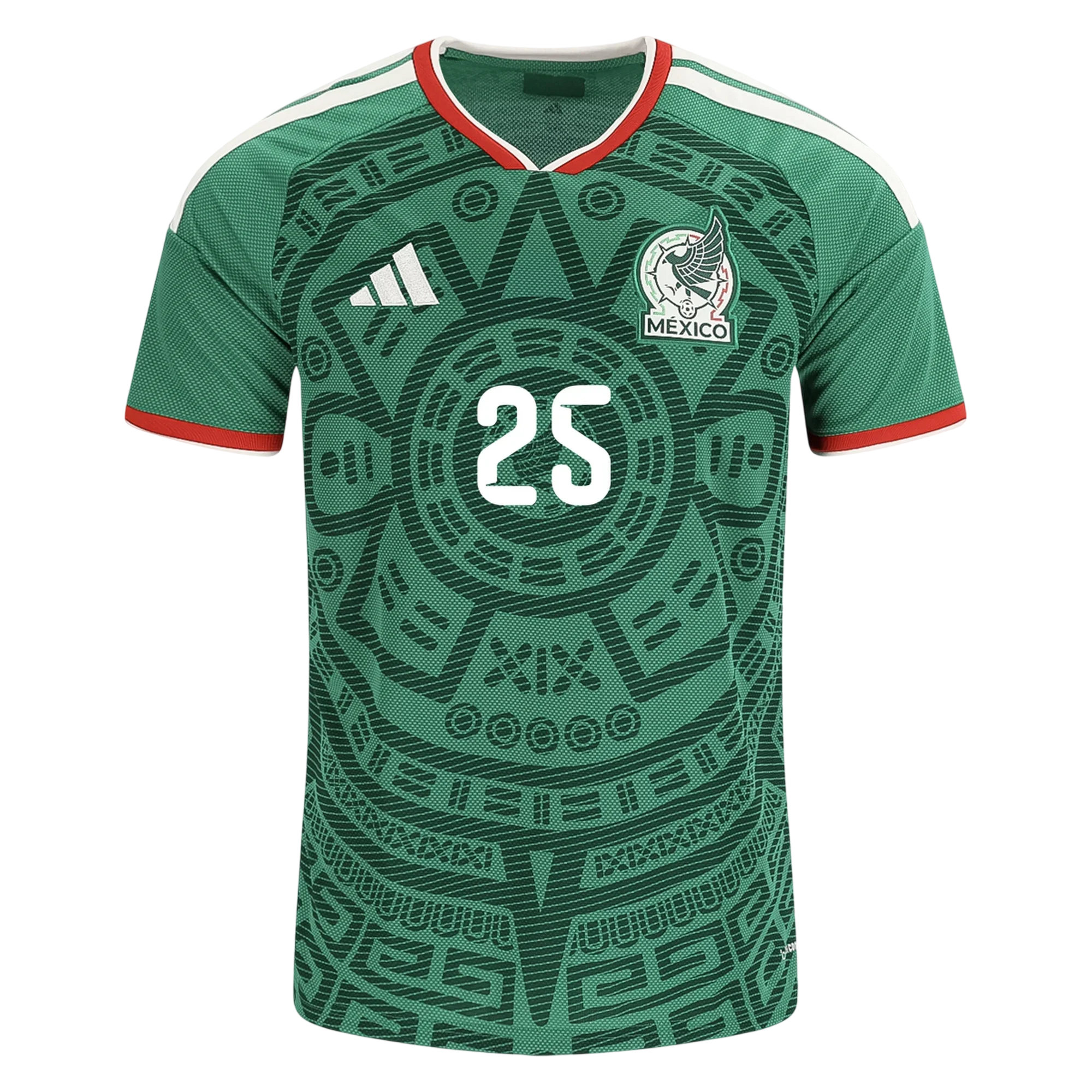 Mexico R. ALVARADO #25 Home World Cup 2026 Jersey Green Men's