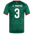 Mexico C. MONTES #3 Home World Cup 2026 Jersey Green Men's