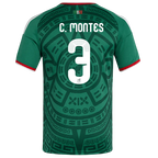 Mexico C. MONTES #3 Home World Cup 2026 Jersey Green Men's