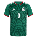 Mexico C. MONTES #3 Home World Cup 2026 Jersey Green Men's