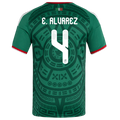 Mexico E. ALVAREZ #4 Home World Cup 2026 Jersey Green Men's