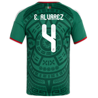 Mexico E. ALVAREZ #4 Home World Cup 2026 Jersey Green Men's