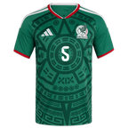 Mexico J. VASQUEZ #5 Home World Cup 2026 Jersey Green Men's