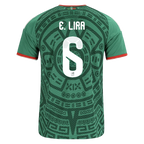 Mexico E. LIRA #6 Home World Cup 2026 Jersey Green Men's