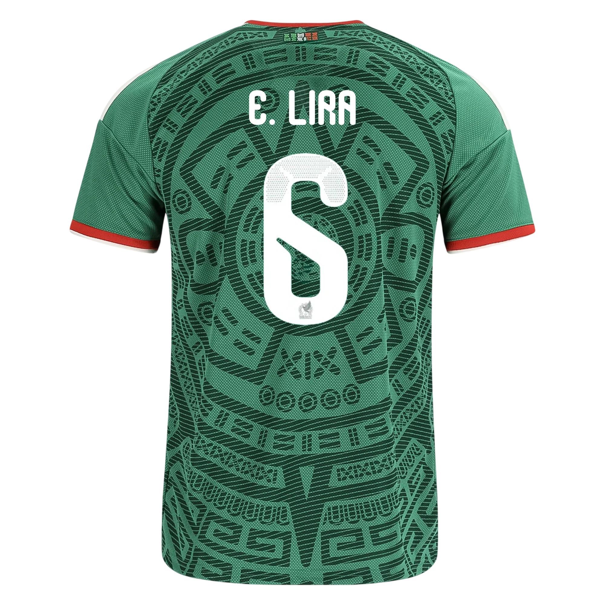 Mexico E. LIRA #6 Home World Cup 2026 Jersey Green Men's