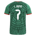 Mexico L. ROMO #7 Home World Cup 2026 Jersey Green Men's