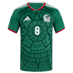Mexico A. FIDALGO #8 Home World Cup 2026 Jersey Green Men's