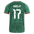 Mexico ORBERLIN #17 Home World Cup 2026 Jersey Green Men's