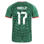 Mexico ORBERLIN #17 Home World Cup 2026 Jersey Green Men's