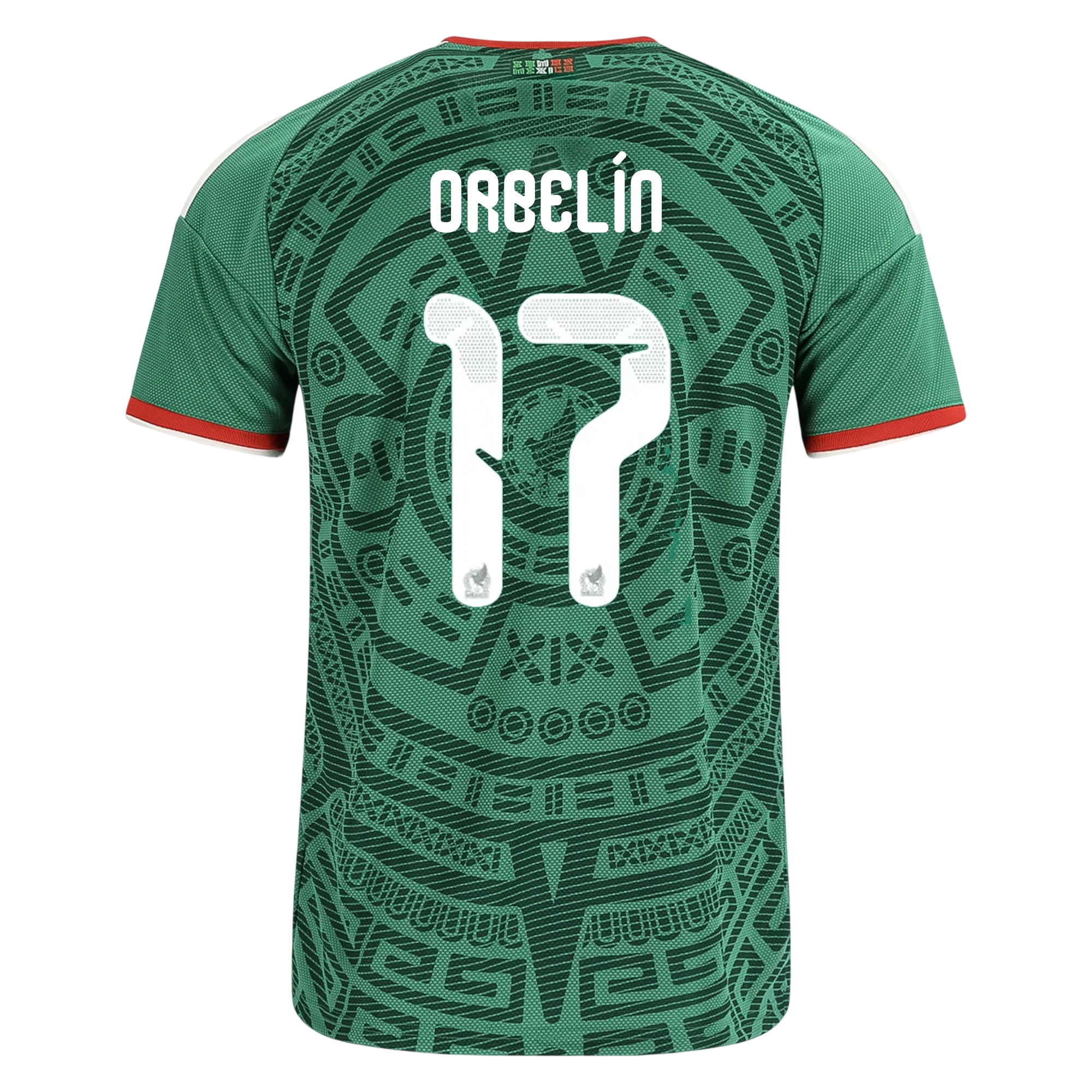 Mexico ORBERLIN #17 Home World Cup 2026 Jersey Green Men's