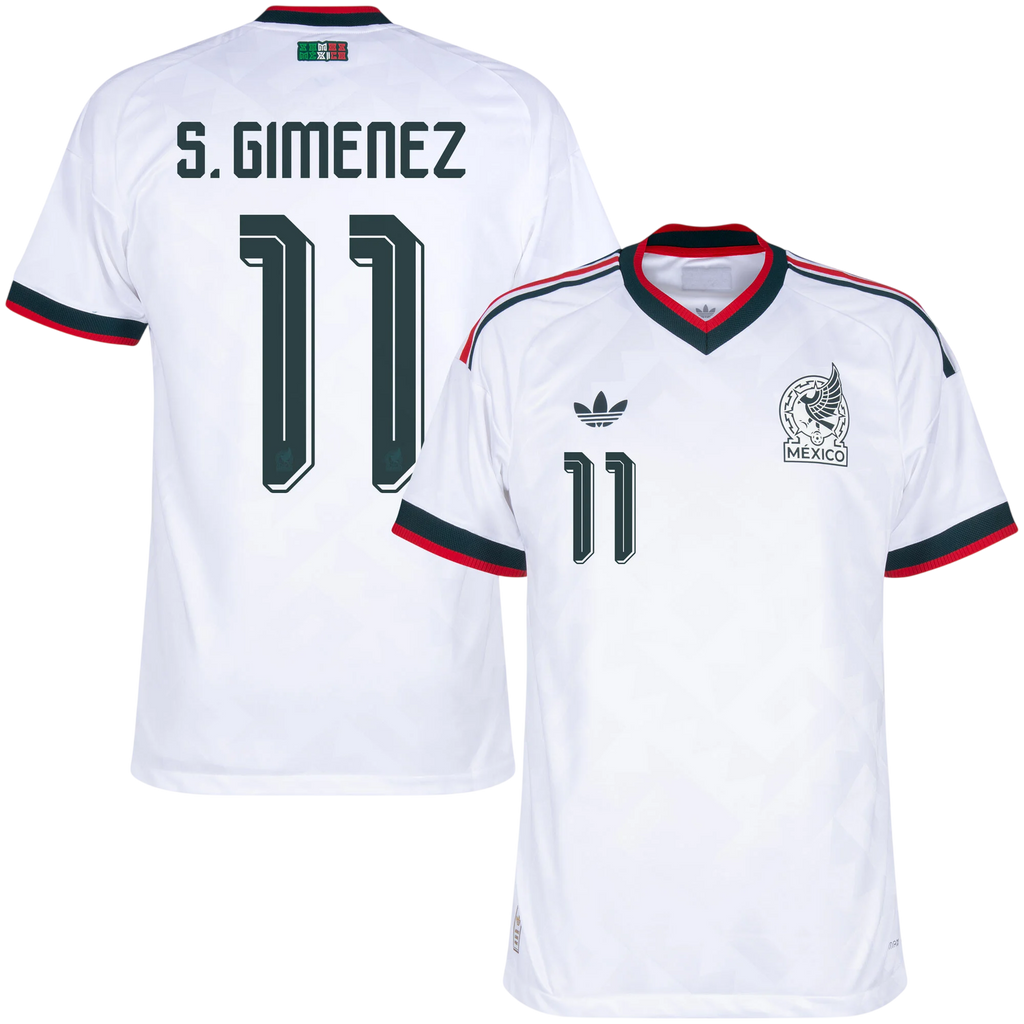 Mexico S.GIMENEZ #11 Away World Cup 2026 Jersey Player's Version White Men's