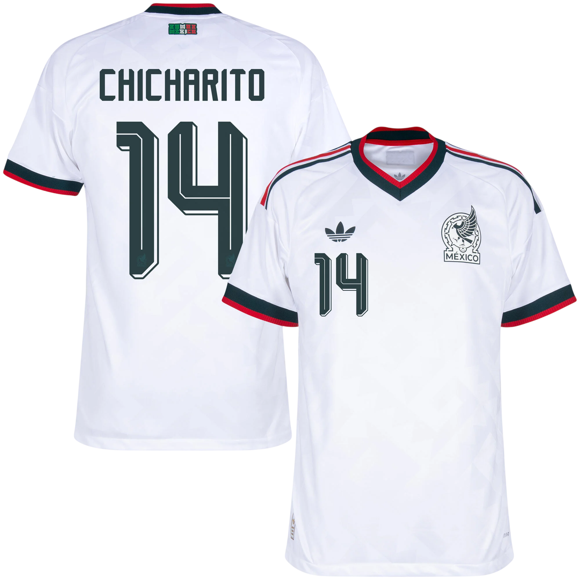 Mexico CHICHARITO #14 Away World Cup 2026 Jersey Player's Version White Men's