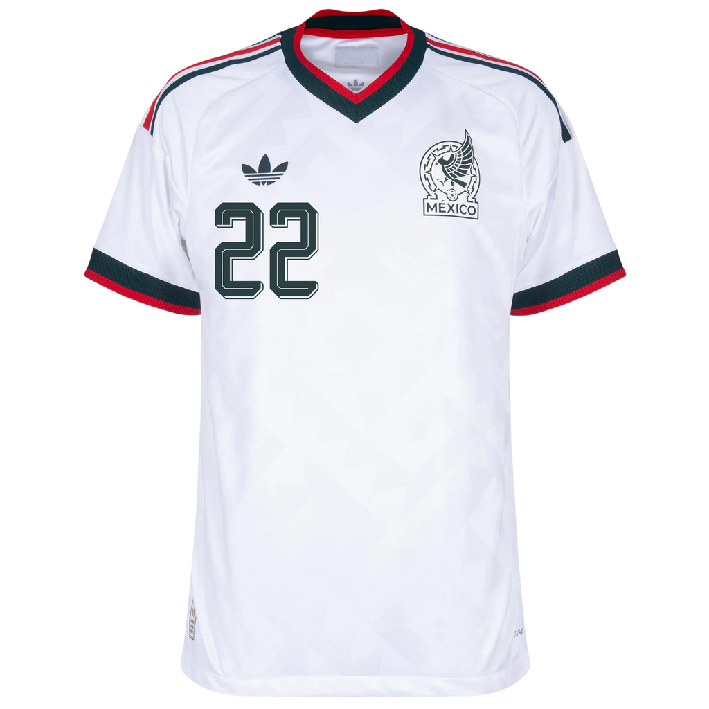 Mexico H.LOZANO #22 Away World Cup 2026 Jersey Player's Version White Men's