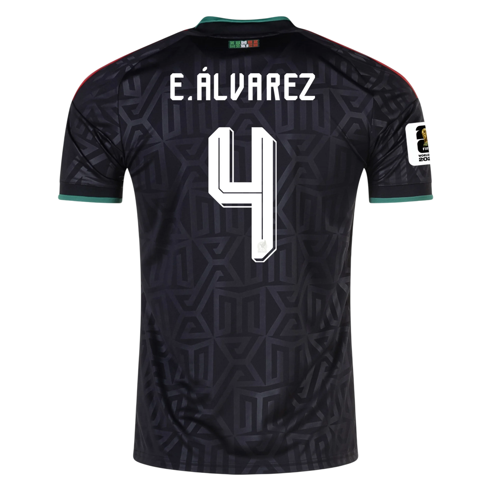 Mexico E. ALVAREZ #4 Third World Cup 2026 Jersey Black Men's