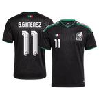 Mexico S. GIMENEZ #11 Third World Cup 2026 Jersey Black Men's