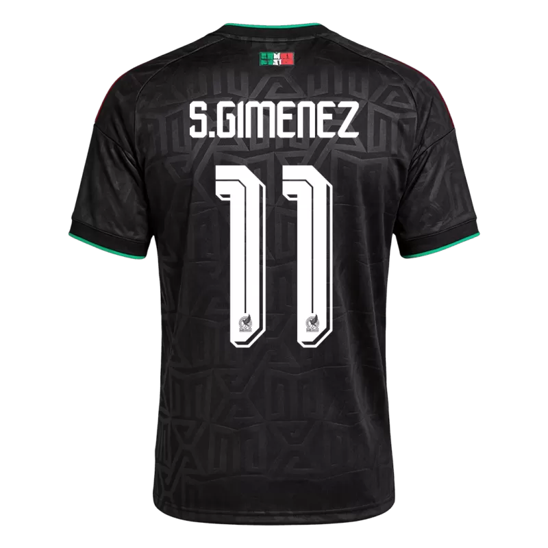 Mexico S. GIMENEZ #11 Third World Cup 2026 Jersey Black Men's