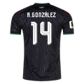 Mexico A. GONZALEZ #14 Third World Cup 2026 Jersey Black Men's