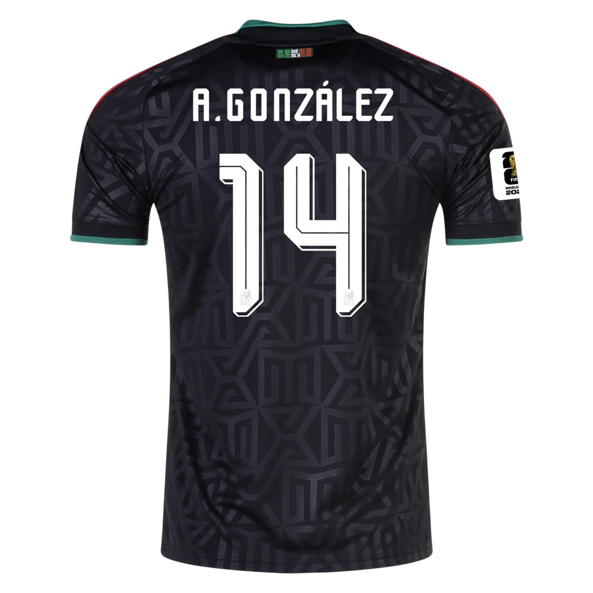 Mexico A. GONZALEZ #14 Third World Cup 2026 Jersey Black Men's