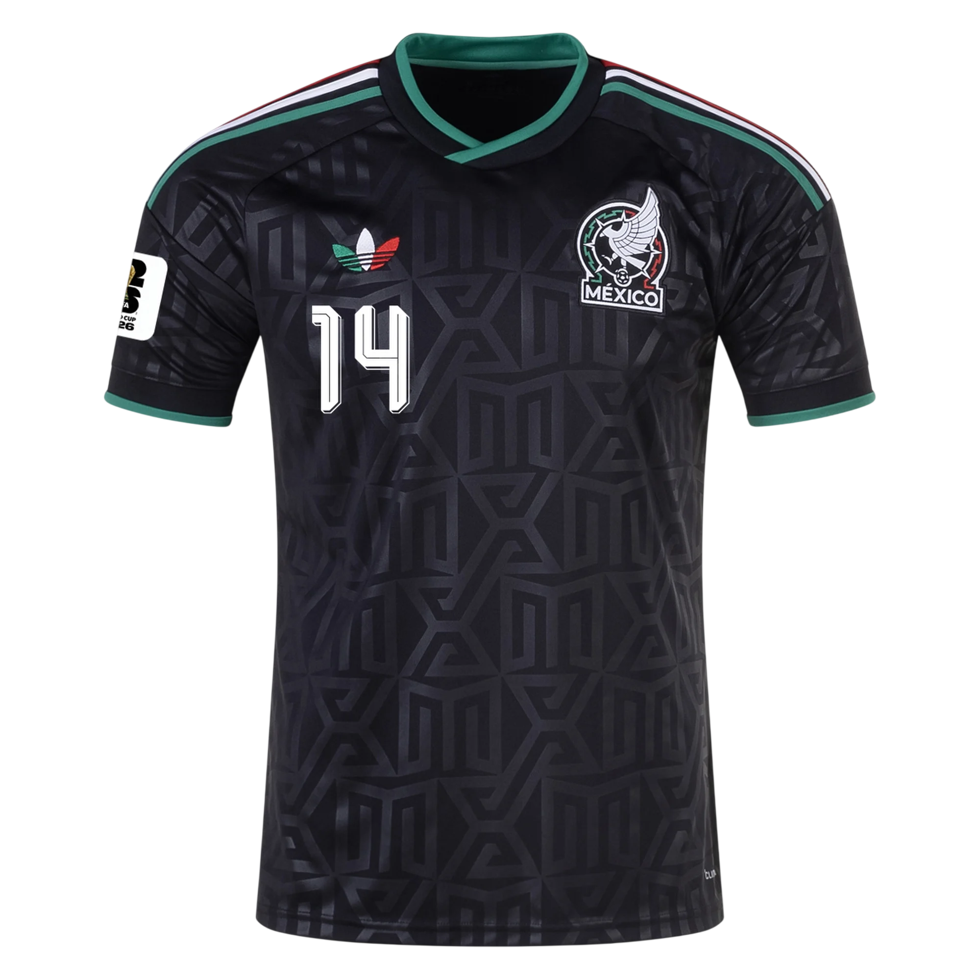 Mexico A. GONZALEZ #14 Third World Cup 2026 Jersey Black Men's
