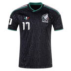 Mexico OBERLIN #17 Third World Cup 2026 Jersey Black Men's