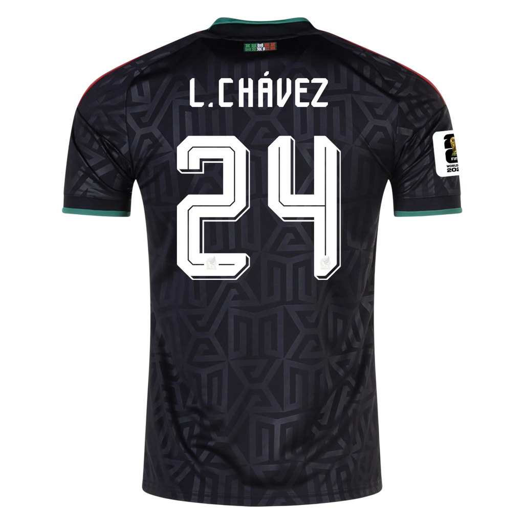 Mexico L. CHAVEZ #24 Third World Cup 2026 Jersey Black Men's