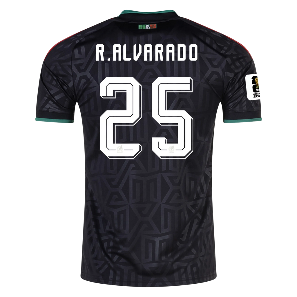 Mexico R. ALVARADO #25 Third World Cup 2026 Jersey Black Men's