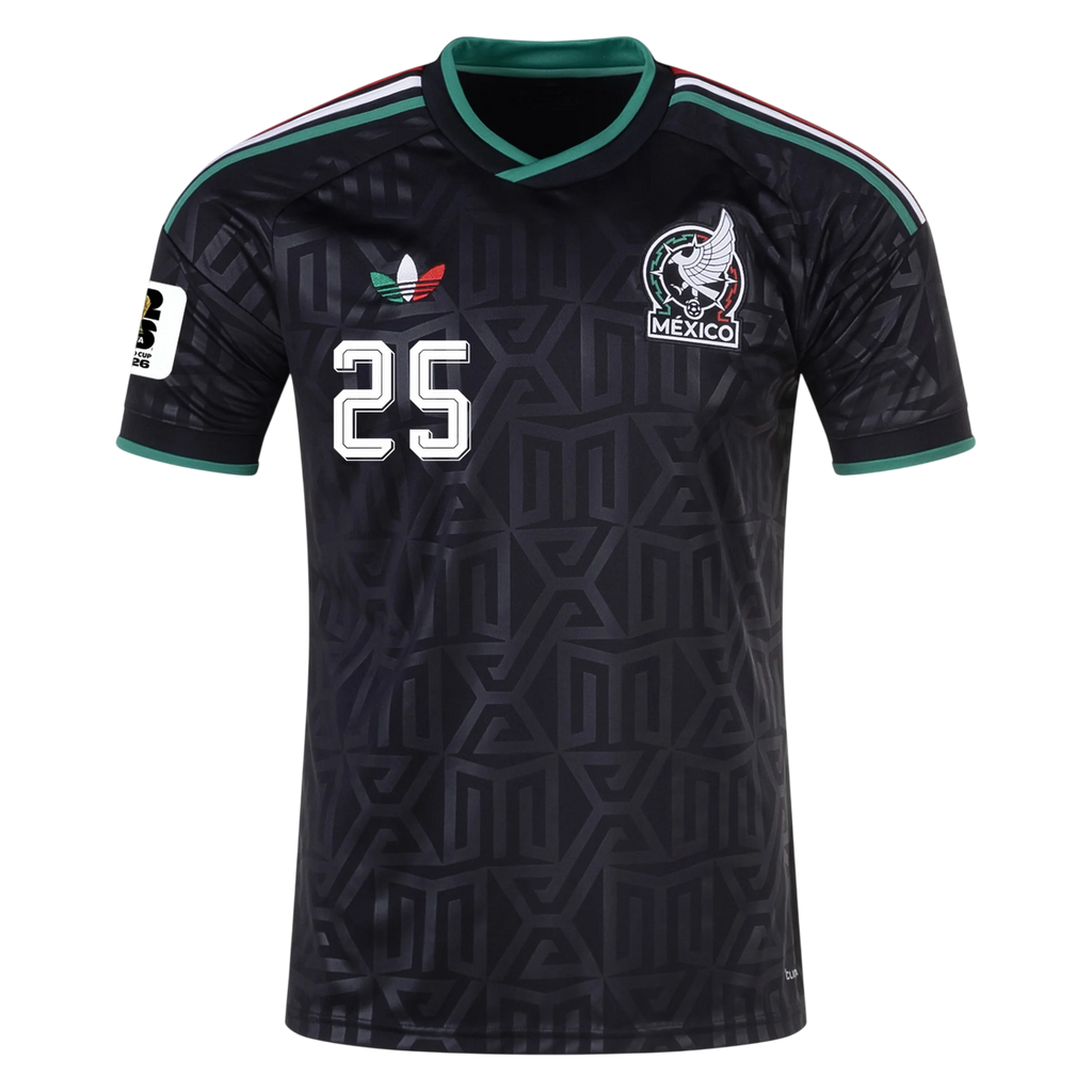 Mexico R. ALVARADO #25 Third World Cup 2026 Jersey Black Men's