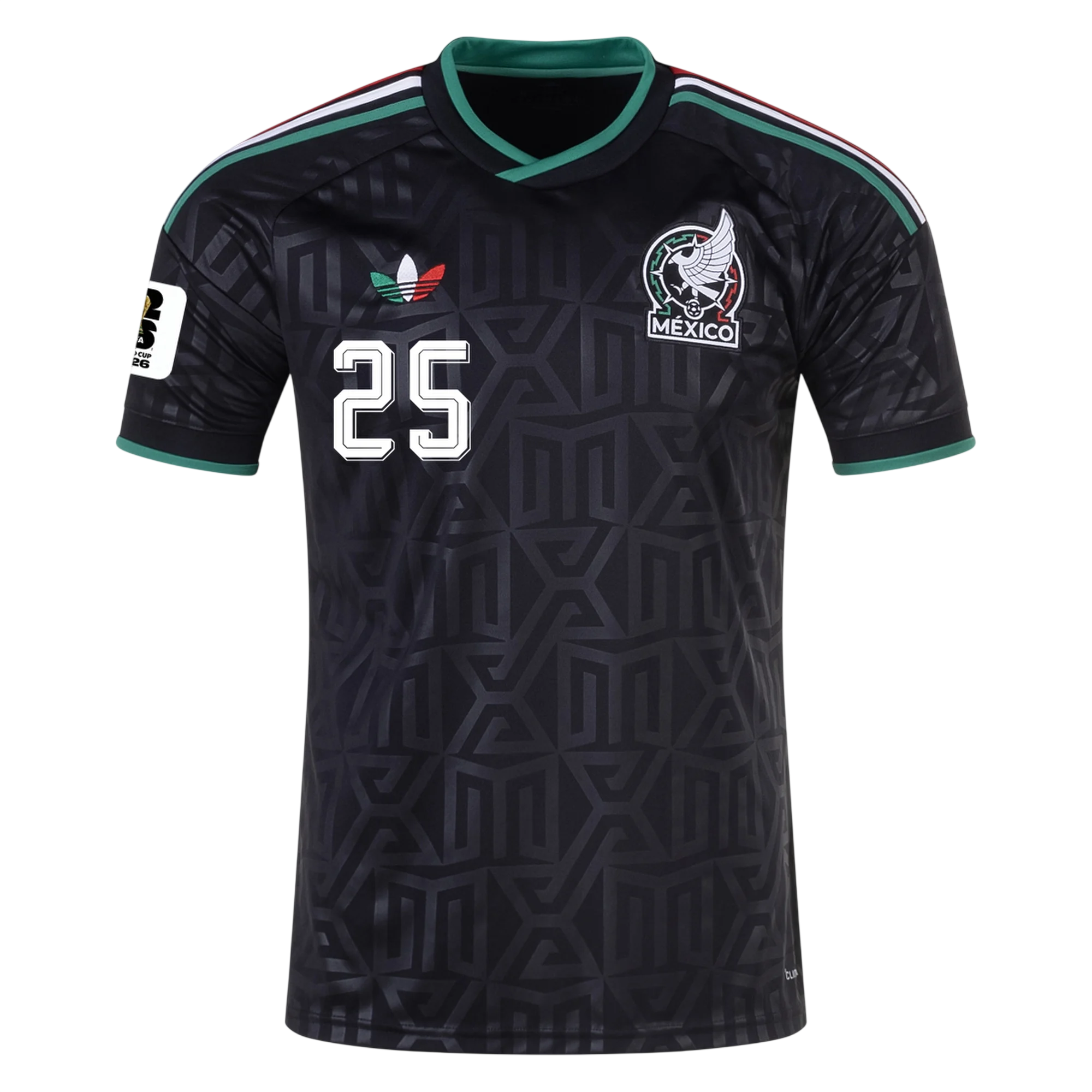 Mexico R. ALVARADO #25 Third World Cup 2026 Jersey Black Men's