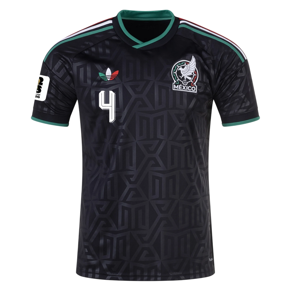Mexico E. ALVAREZ #4 Third World Cup 2026 Jersey Black Men's