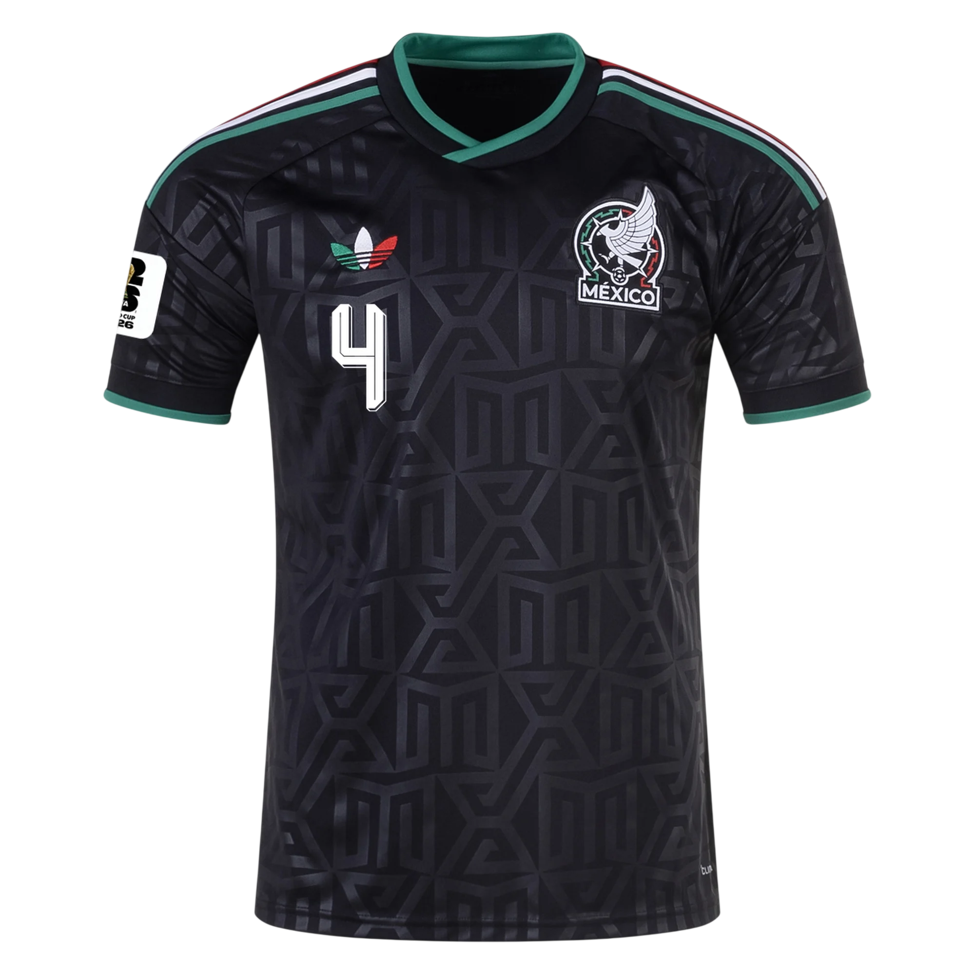 Mexico E. ALVAREZ #4 Third World Cup 2026 Jersey Black Men's