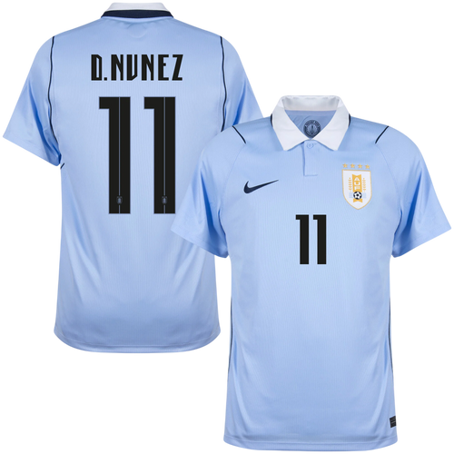 Uruguay D.NUNEZ #11 Home World Cup 2026 Jersey Light Blue Men's