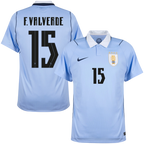 Uruguay F.VALVERDE #15 Home World Cup 2026 Jersey Light Blue Men's