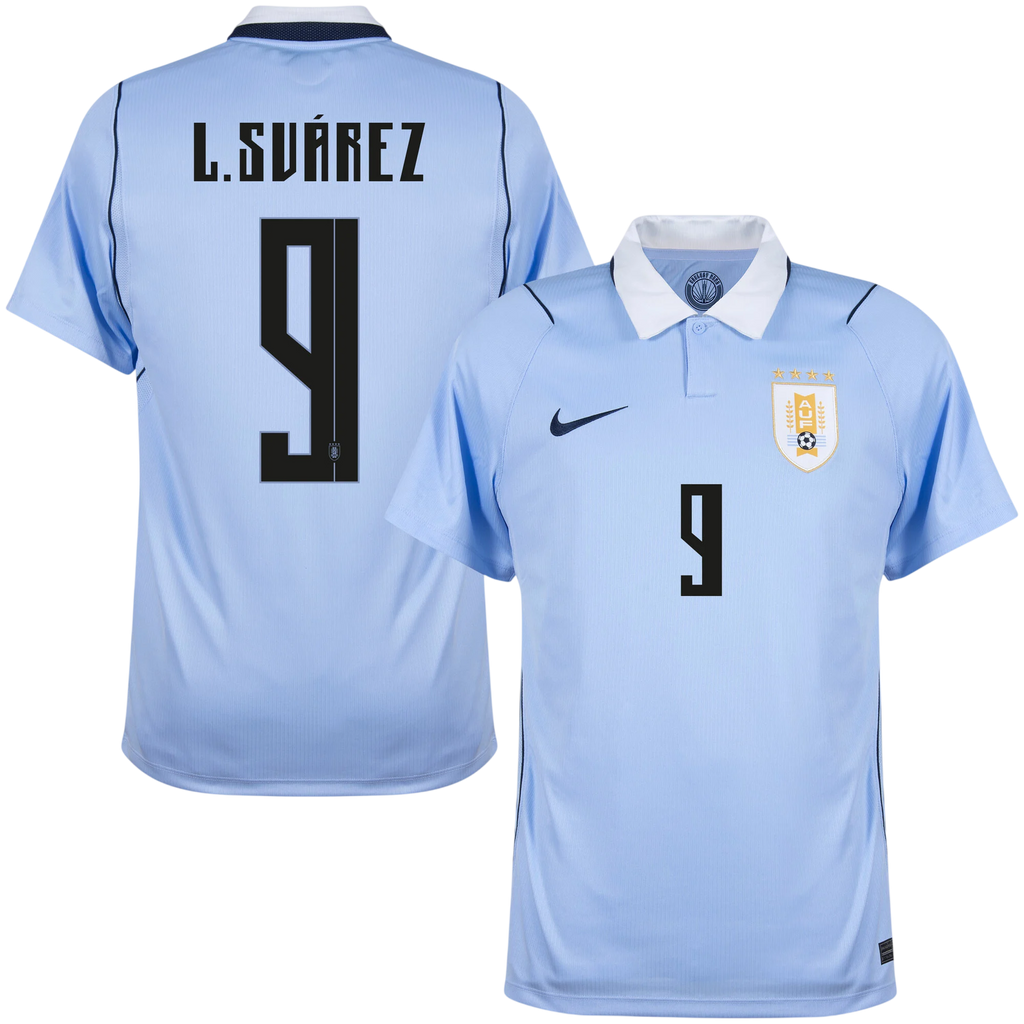 Uruguay L.SUAREZ #9 Home World Cup 2026 Jersey Light Blue Men's