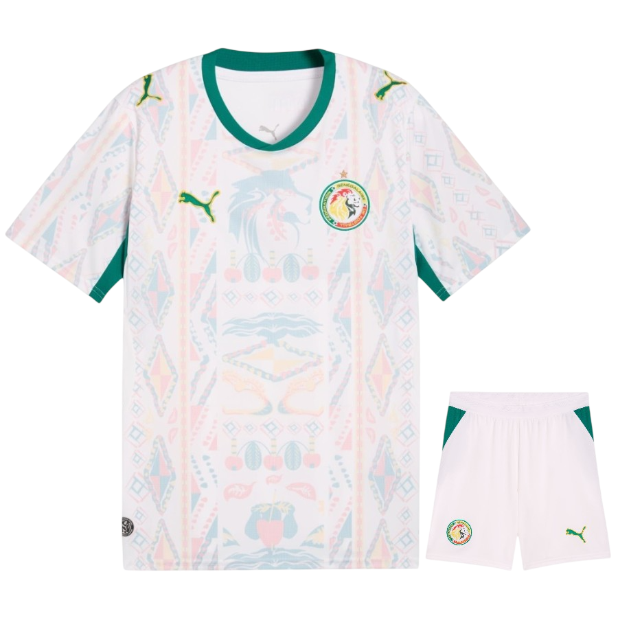 Senegal Home World Cup 2026 Kit White Kids