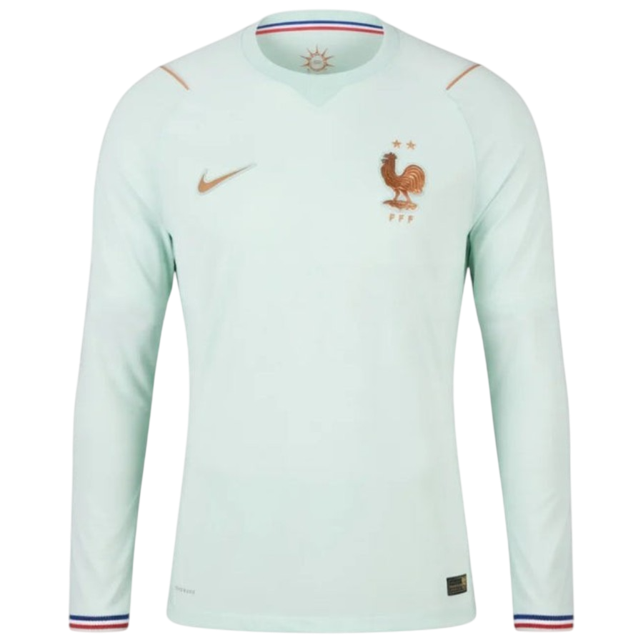 France Away World Cup 2026 Long Sleeve Jersey Light Blue Men's