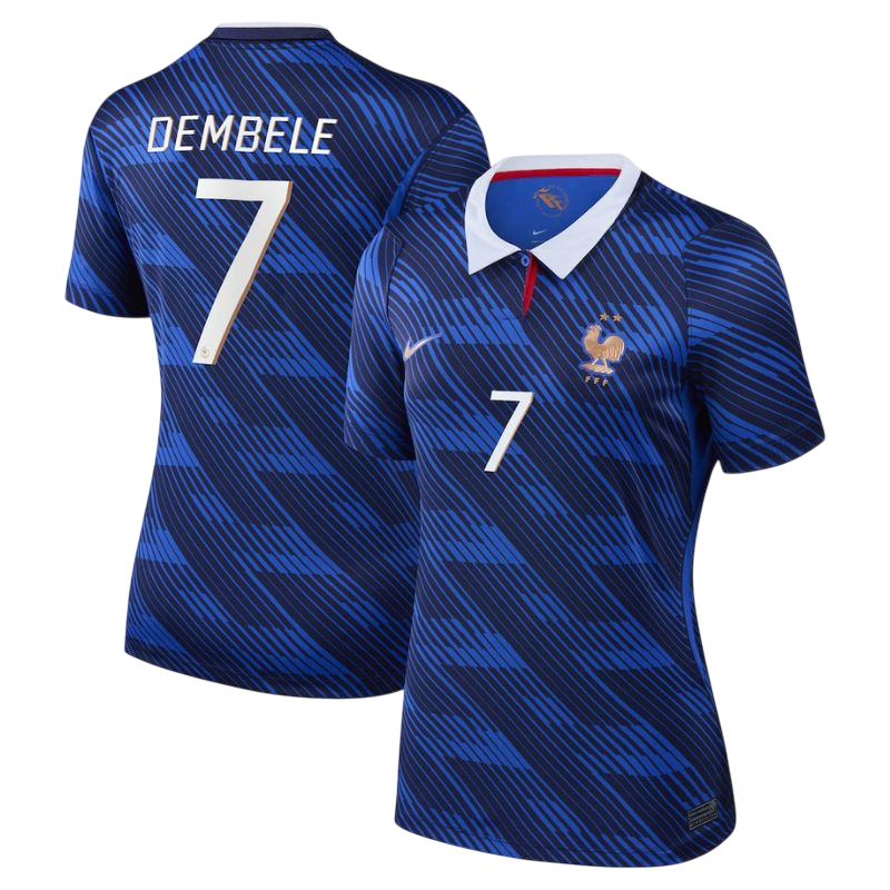France DEMBELE #7 Home World Cup 2026 Jersey Blue Women's