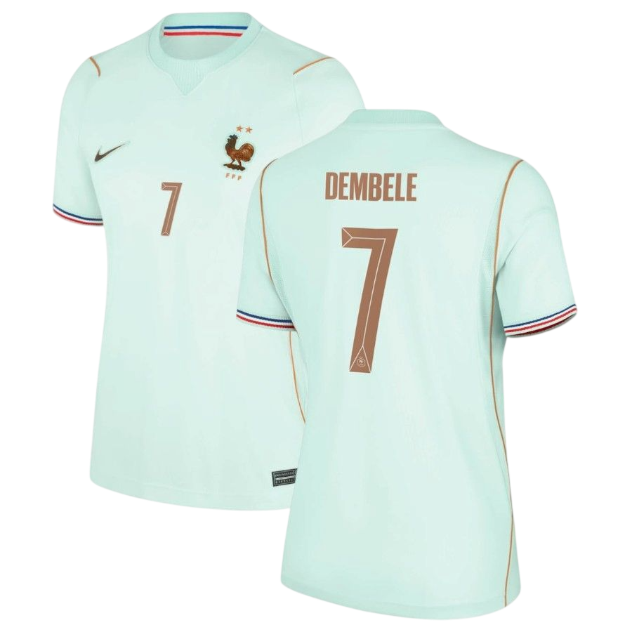 France DEMBELE #7 Away World Cup 2026 Jersey Light Blue Women's