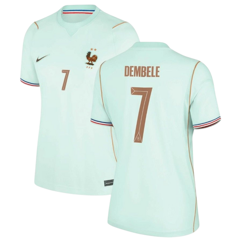 France DEMBELE #7 Away World Cup 2026 Jersey Light Blue Women's
