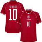Denmark ERIKSEN #10 Home World Cup 2026 Jersey Red Men's