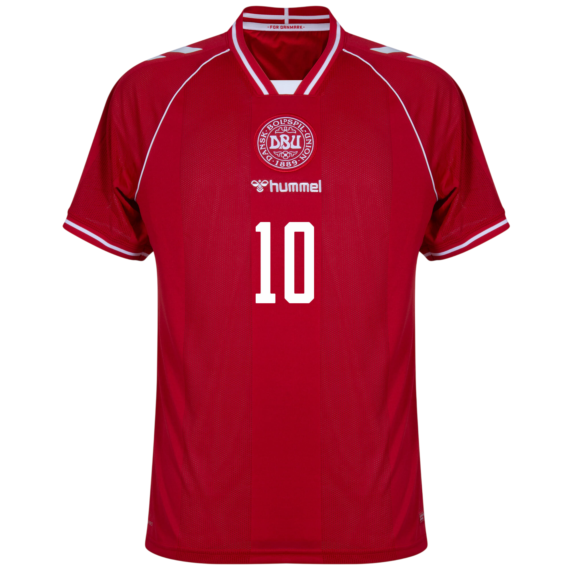 Denmark ERIKSEN #10 Home World Cup 2026 Jersey Red Men's