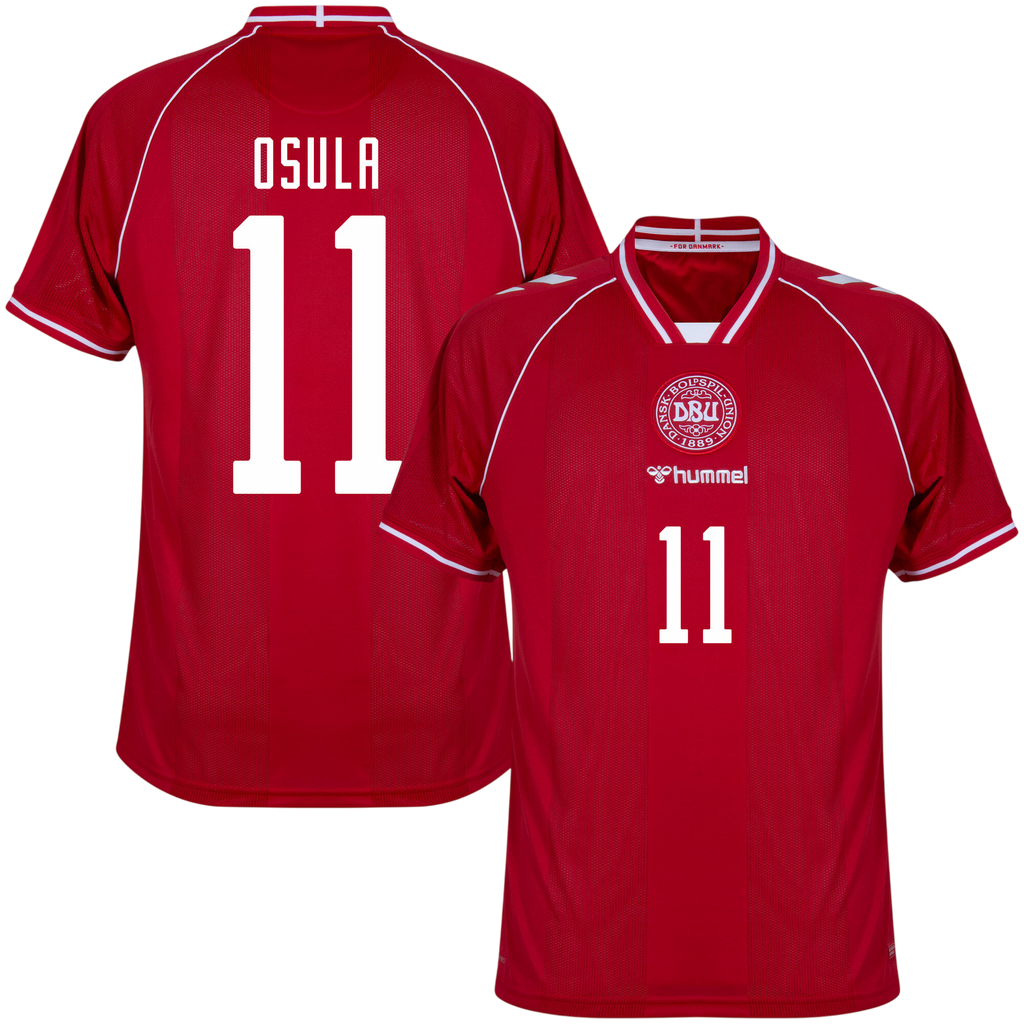 Denmark OSULA #11 Home World Cup 2026 Jersey Red Men's