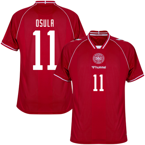 Denmark OSULA #11 Home World Cup 2026 Jersey Red Men's