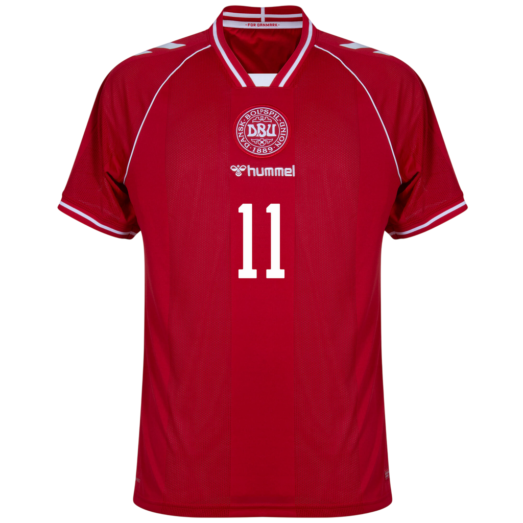 Denmark OSULA #11 Home World Cup 2026 Jersey Red Men's