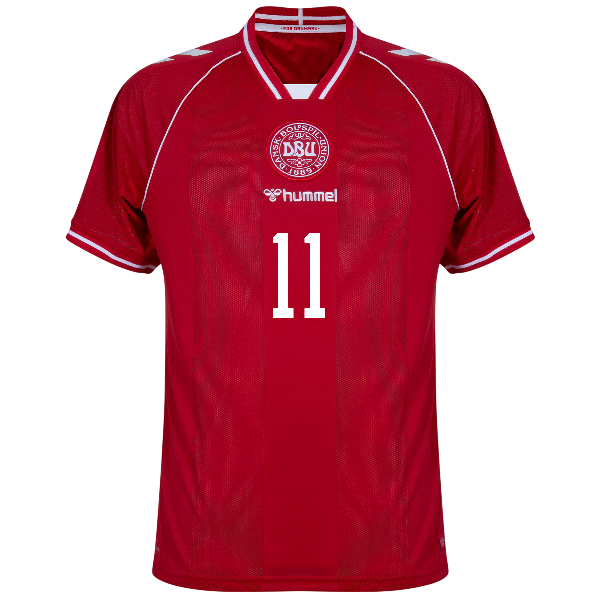 Denmark OSULA #11 Home World Cup 2026 Jersey Red Men's