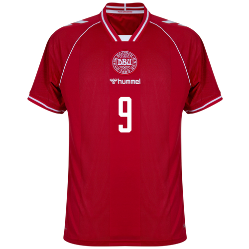 Denmark HØJLUND #9 Home World Cup 2026 Jersey Red Men's