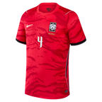 South Korea KIM MIN-JAE #4 Home World Cup 2026 Jersey Red Men's
