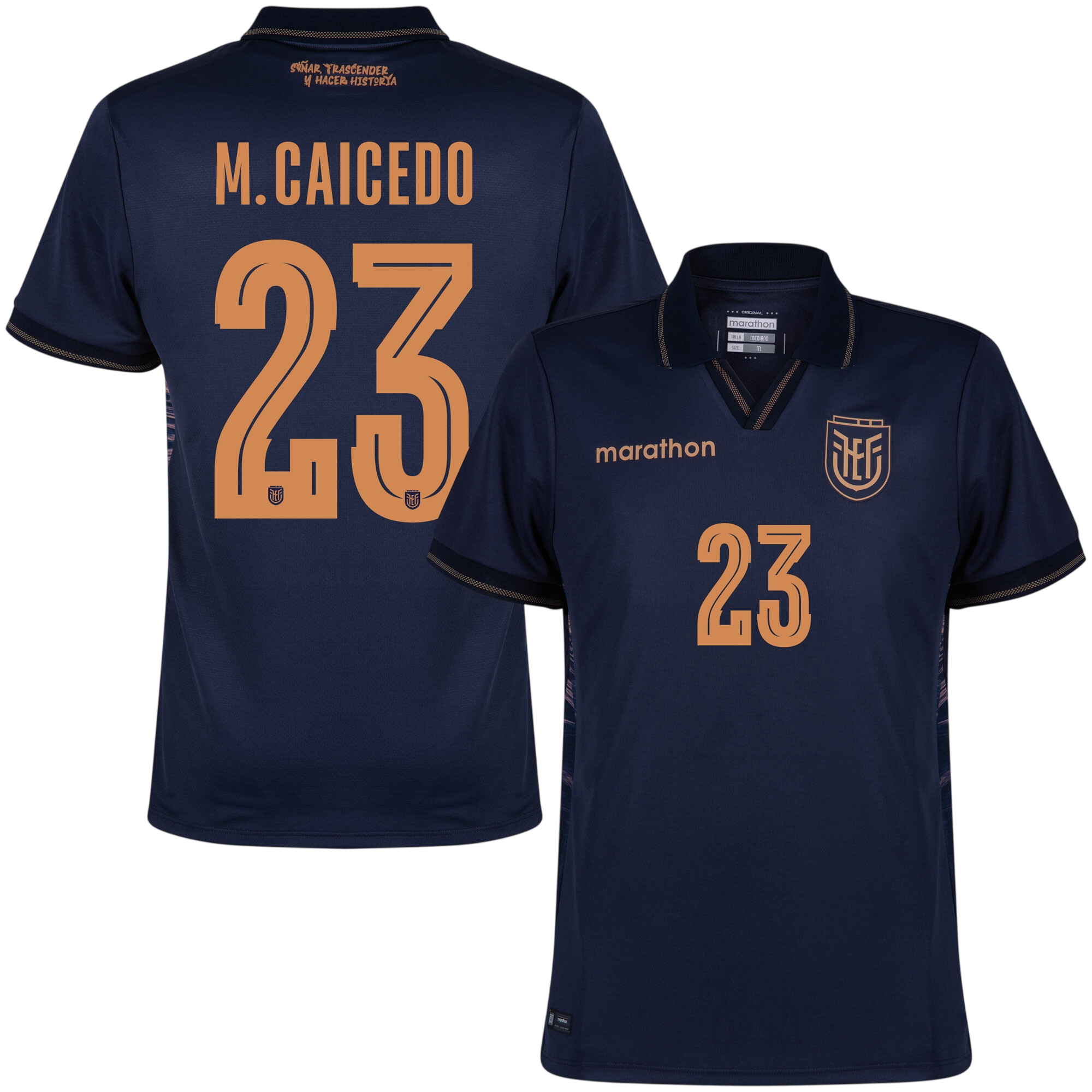 Ecuador M.CAICEDO #23 Away World Cup 2026 Jersey Navy Men's