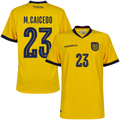 Ecuador M.CAICEDO #23 Home World Cup 2026 Jersey Yellow Men's